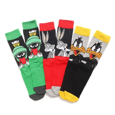 #ad 3 PAIRS Cartoon Socks Novelty Socks Character Socks Fun Casual Socks sz 6 10 $8.88