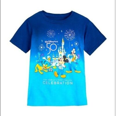 #ad Children#x27;s T Shirt Disney World 50th Anniversary XS 4 Years Kids $34.90