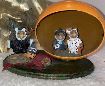 #ad Halloween mouse Children figurine trick or treaters costume pumpkin decoration $18.00