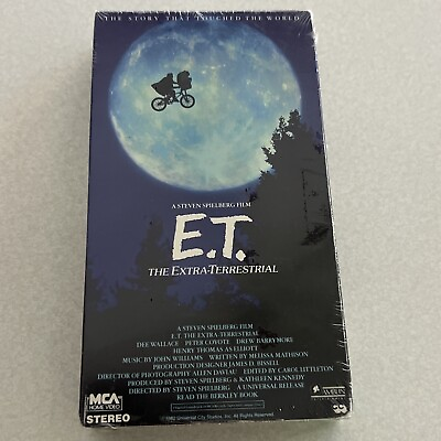 #ad FACTORY SEALED E.T. 1988 VHS First Release 77012 MCA $60.00
