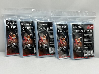 #ad 5 Ultra Pro Soft Penny Card Sleeves 100ct Standard Size Cards Free Shipping $7.50
