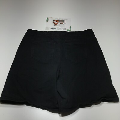#ad Hydraulic Plus Shorts Womens Size 20W Nolita Curvy Stretch Black Chino 5 Pocket $11.99