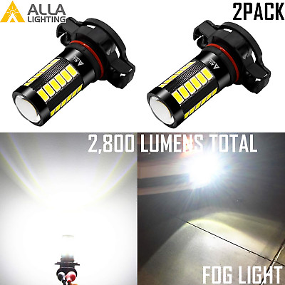 #ad Alla Lighting PSX24W 2504 33 LED Driving Fog Light 6000K Pure White Replace Lamp $19.98