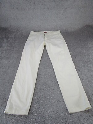 #ad Levis Pants Mens 31 Chino Standard Taper Off White Casual 31X32 $15.99