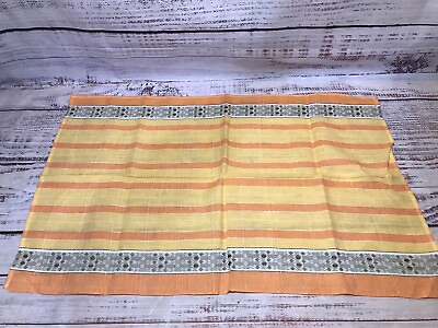 #ad Vtg Quality Selinco Brazil Orange Cloth 100% Cotton RN 47752 $16.99