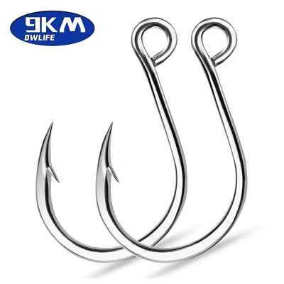 #ad 25 50Pcs Inline Fishing Hooks For Lures 18mm 35mm High Carbon Steel Single Hooks $22.07