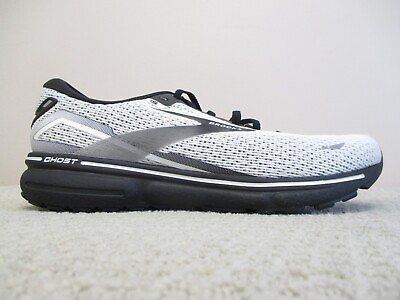 #ad Brooks Ghost 15 Mens 11 Shoes Running Stability Neutral Responsive White Black $75.00