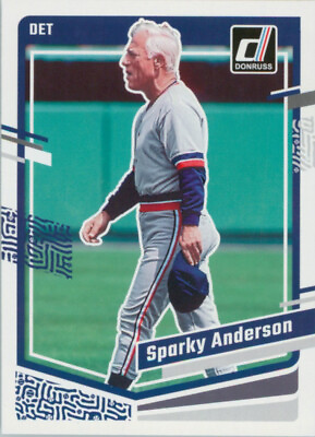 #ad 2023 Donruss Baseball #229 Sparky Anderson Detroit Tigers Cincinnati Red HOF $1.75