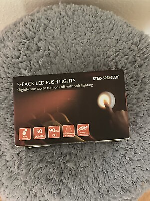 #ad 5 Pack Tap Light Push Lights Mini Night Touch Light LED Puck Lights Portable $12.70