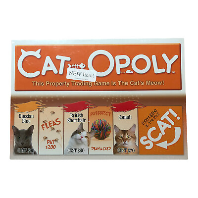 #ad CAT OPOLY by Late For The Sky NEW Factory Sealed Monopoly Board Game $19.85
