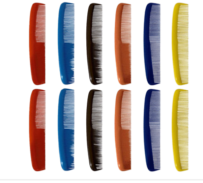 #ad 6.5 INCH COLORFUL HAIR COMBS FOR MEN AND WOMEN BPA FREE 12 PACK $9.99
