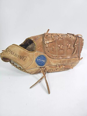 #ad Spalding Baseball Glove RHT The Shovel 42 7155 Leather Easy Flex Adult Softball $17.99