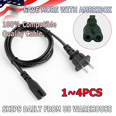 #ad PS4 AC Power Cord Cable For Original Playstation PS2 PS3 PS4 Slim Super Slim $2.75