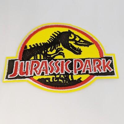 #ad Jurassic Park Embroidered Iron on Patch Dinosaur Kids Children Blue Movie New $4.99