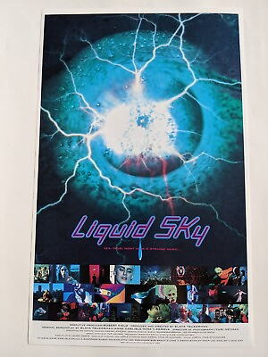 #ad LIQUID SKY R2000 Japan B5 movie poster Anne Carlisle New York cult synth sci fi $35.00