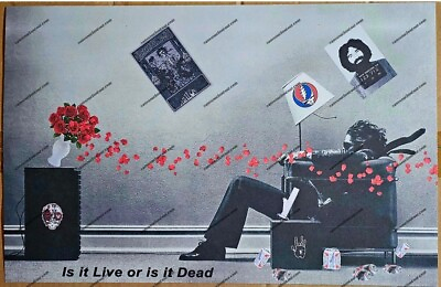 #ad Grateful Dead Is it Live or is it Dead 11quot;x17quot; lot print JGB SYF $30.00