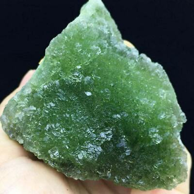 #ad 147g Translucent Deep Green Spherical Fluorite Crystal Mineral Specimen $25.55