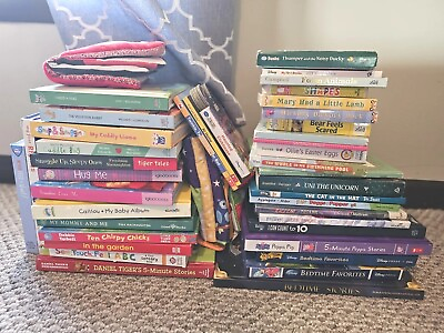 #ad Lot of 45 Children BABY TODDLER DAYCARE PRESCHOOL Kid BOOKS MIX Hardcover Soft $35.00