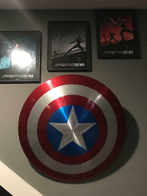 #ad Captain America Winter Soldier Metal Shield Replica Prop Best For Cosplay Wall $89.99