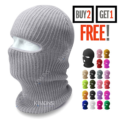 #ad Winter Ski Mask 3 Hole Knitted Skull Balaclava Beanie Hat Men Outdoor Sports Cap $7.95