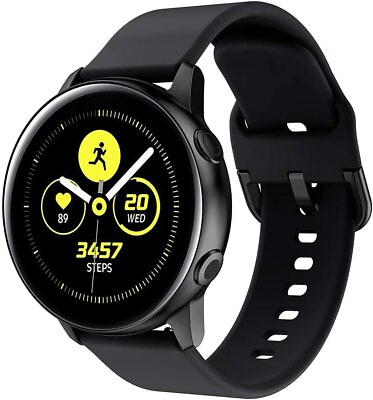 #ad For Samsung Galaxy Watch Active 2 40mm 44mm Watch Band Silicone Sport Strap $6.65