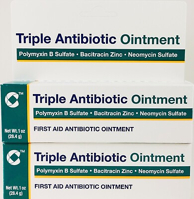 #ad Triple Antibiotic First Aid Ointment 1 oz. By Gamp;W Labs PACK OF 2 EXP:02 2025 $15.08