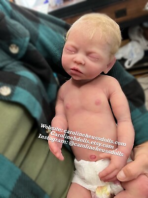 #ad Cuddly lifelike newborn soft full body Silicone reborn newborn baby girl $2995.00