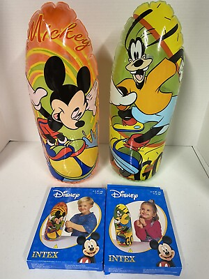 #ad Intex Disney Goofy And Mickey 16quot; Inflatable Mini Bop Bag $14.99
