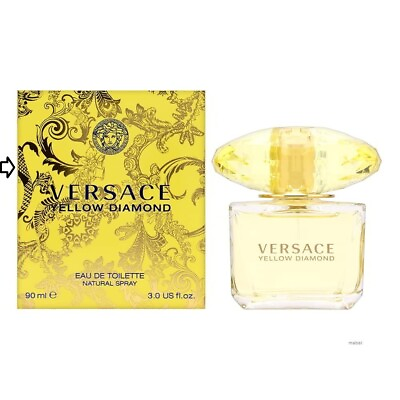 #ad Yellow Diamond by Versace 3 fl oz 90mL EDT Spray for Women Brand New Sealed $31.99