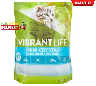 #ad Vibrant Life Mini Crystal Unscented Cat Litter 8 lb $12.80